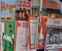Collection of Kidderminster Harriers home Football programmes 1970's and 1980's, some earlier noted.