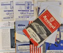 1960/61 Tottenham Hotspur double season Football Programmes to include home match programmes (22)