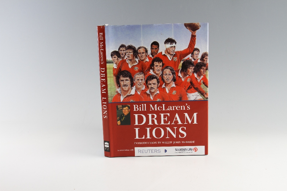 Scarce British Lions signed rugby book - titled Bill McLaren's "Dream Lions" first edition 1998