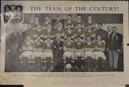 1957 Manchester United team picture with autographs of Tommy Taylor, Duncan Edwards and Bobby