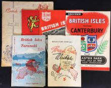 1959 British & Irish Lions Rugby New Zealand tour programmes - for matches v Canterbury, Wanganui,