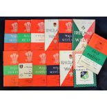 Collection of Wales Five Nations and other big game rugby programmes from the 1950's (H&A) (13):