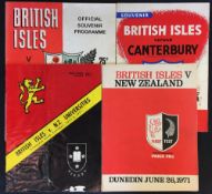 4x 1971 British Lions Rugby New Zealand tour programmes - v Canterbury, v N.Z. Universities plus the