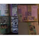 Collection of Wolves scrapbooks from late 1960's to early 1980's covering many games with lots of