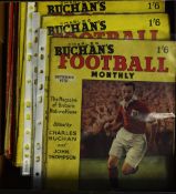 Collection of the iconic 'Charles Buchan's Football Monthly' magazine from September 1951 (No. 1) to