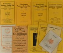 Wolverhampton Wanderers fixture lists for 1953/54, 1955/56, 1956/57, 1957/58, 1958/59, 1959/60,