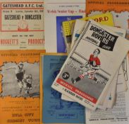 Collection of 1950's football programmes to include 1958/59 Doncaster Rovers v Blackburn Rovers (F),