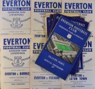 Collection of 1950's Everton home football programmes 1954/55 (3), 1955/56 (3), 1956/57 (4)