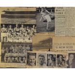 Accrington Stanley 1950's to early 1960's newspaper cuttings covering the last period of the