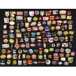 Large collection of Rugby League pin badges - to incl League and Challenge Cup Finals, Super League,