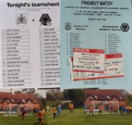 Wolverhampton Wanderers 2006/07 reserve team friendly away Football Programmes v Bristol City (+ 2