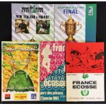 Collection of various France International Rugby programmes incl Five Nations, Overseas and Rugby