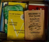 Selection of early 1960's football programmes to include Plymouth Argyle, Spurs, Preston NE,