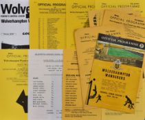 Wolverhampton Wanderers Reserves v Stoke City football programmes seasons 1960/61 (Jan-postponed),