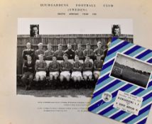 1955 Djurgardens (Sweden) v A South African XI Football Programme and Print date 16 July at Rand