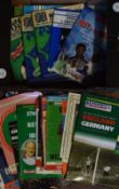 Collection of big Football programmes to include internationals, representative, etc, Worth a