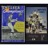 1961 Double Season Tottenham Hotspur Players Official Booklet publication with player profiles/