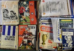 Late 1960s onwards Manchester United Football Programmes includes homes and aways, few youth and