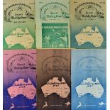 1947 South Africa tour of Australia Football Programmes to include NSW, Northern Districts,