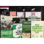 Ireland Related Rugby Tour programmes to New Zealand (7) - incl v New Zealand '76, 3x '92 (1st & 2nd
