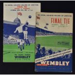 1949 + 1950 FA Cup Final Football Programmes. Fair-Good. (2)