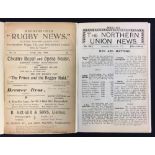 2x early 1900 Huddersfield rugby league programmes - to incl v Rochdale on 24th April '09 (pages