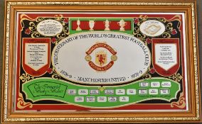 Manchester United Centenary Mirror which includes the names of the immortal Busby Babes with details