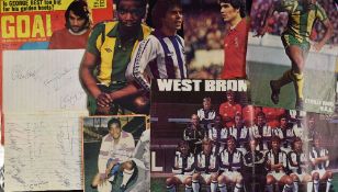 Selection of West Bromwich Albion Autographs a mixed selection appearing various magazine cut