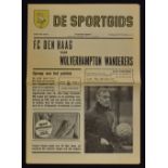 1971/72 FC Den Haag v Wolverhampton Wanderers dated 20 October 1971 newspaper version by De