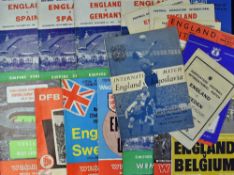 Selection of 1947 onwards England Football Programmes to include 1947 v Sweden at Arsenal (