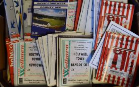 Selection of Welsh non-league club Football programmes to include Oswestry Town, Goytre United,