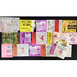 Wales Rugby Tickets (27) - including 1925 v Scotland at St Helens, with stub, overall stained with