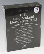 2005 British & Irish Lions in New Zealand boxed set of Rugby programmes - official New Zealand Rugby