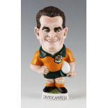 David Campese Rugby Grogg - 9" high figure, in international kit by Richard Hughes, 2016