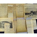 1934 Motherwell tour of South Africa press cuttings generally from the Eastern Province Herald,