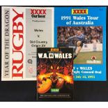 1991 Wales in Australia Rugby programmes - v Western Australia, New South Wales and Old Country