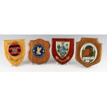 4x various and interesting Rugby plaques - Australian Wallabies (resin but in wooden style),