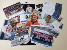 Approximately 200 Football Autographs from 1970s onwards includes a large mixture of players on