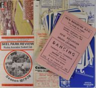 Selection of Non-league Football programmes to include New Brighton v 1957/58 South Liverpool 1967/