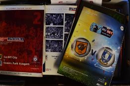 Collection of Wembley Play Off final Football programmes, press team sheets also noted. Excellent,