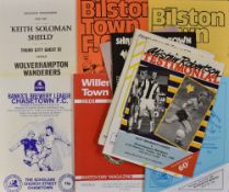1987/88 Wolverhampton Wanderers away friendly Football Programmes WBA (autographed), Bridgnorth,