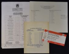 Stoke City Youth v Wolves Youth Football Programme 1969/70, v Wolves Youth 1984/85, v Wolves Youth