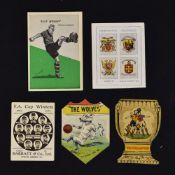 Football cards featuring Wolverhampton Wanderers to include 'The Wolves' by W. H. Sharpe, '