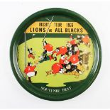 1966 British & Irish Lions Rugby New Zealand tour souvenir tray - officially produced and issued