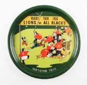 1966 British & Irish Lions Rugby New Zealand tour souvenir tray - officially produced and issued