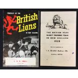 2x 1959 British & Irish Lions Rugby New Zealand tour itineraries - two different prints, one 16pp in