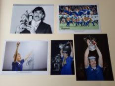 Everton FC Signed Football Prints includes Neville Southall, Pat Van Den Hauwe, Trevor Steven, Derek