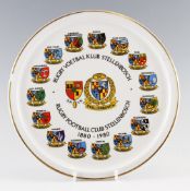 South Africa, Stellenbosch Rugby F.C. Centenary plate - 11" dia, with central crest 1880-1980 with