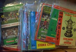 Assorted Football programmes to include FA Cup Finals 1965, 1974, 1982, 1984, football league cup