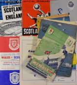 Collection of England international Football Programmes to include 1949 Scotland 1950 Jugoslavia,